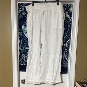 Kensie White Wide-Leg Pants